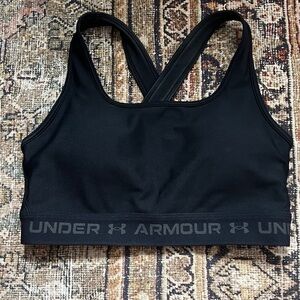 Under Armour Black Cross-Back Sports Bra